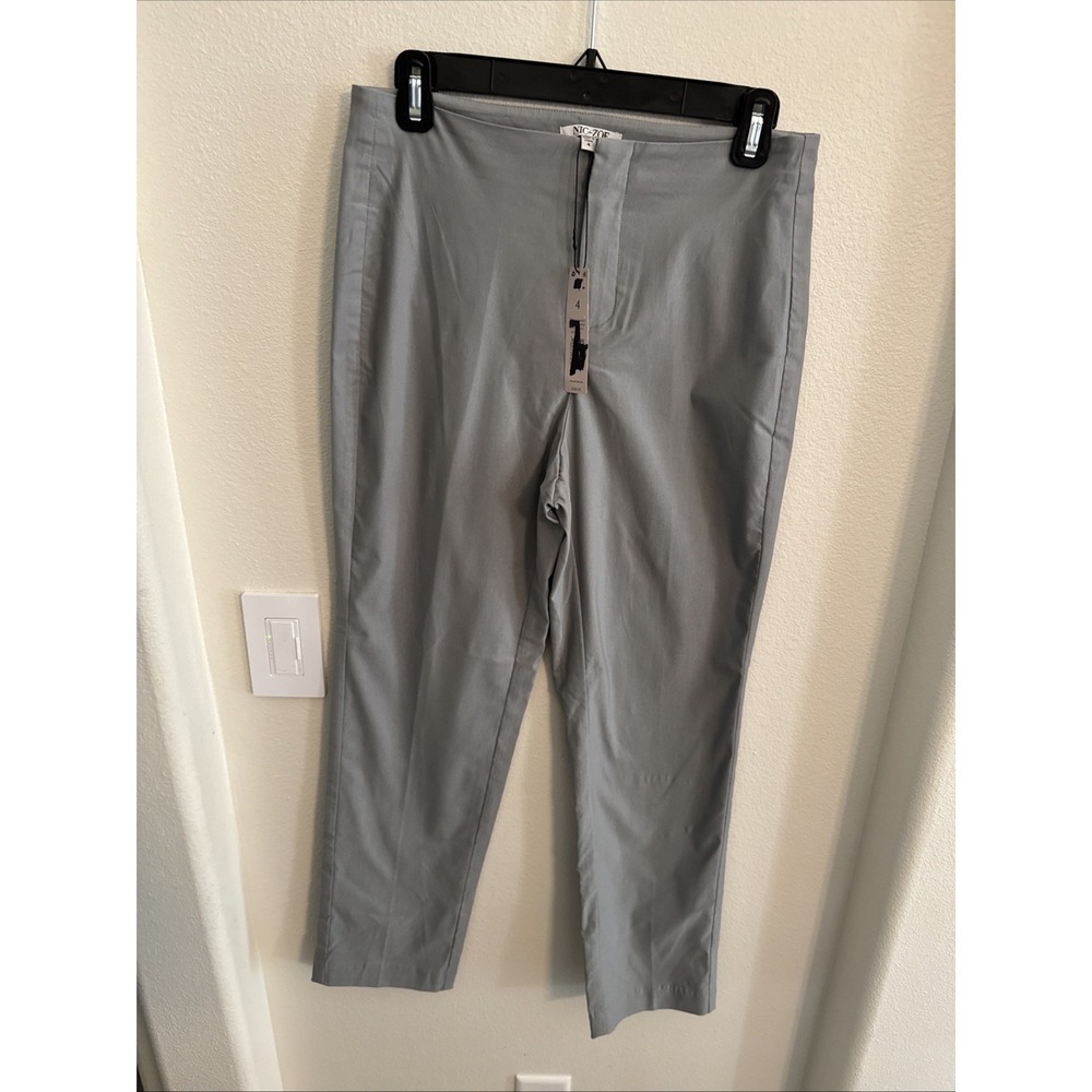 Nic + Zoe Gray Pants Size 4 Stretch Crop Spring Business Date Night New $138